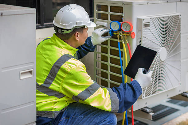 Professional Hvac Installation technician working in Holbrook, MA